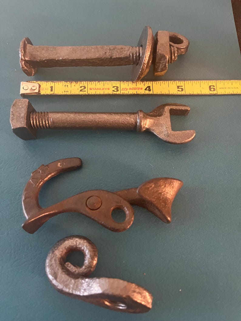 Antique Vintage Cast Iron Blacksmith Bolts Parts Steampunk Repurpose - Etsy