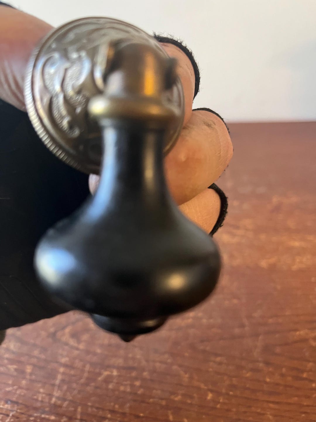 Antique Vintage Ebony Spool Cabinet Furniture Drop Pull - Etsy
