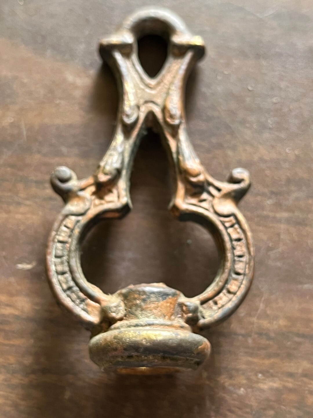Antique Vintage Brass Fancy Chandelier Light Fixture Finial Lamp Part