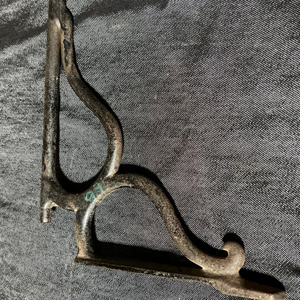 Antique vintage cast iron replacement shelf bracket part