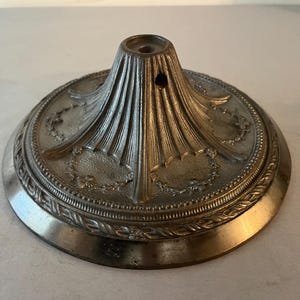 Antique vintage cast iron miller light company light base lamp part