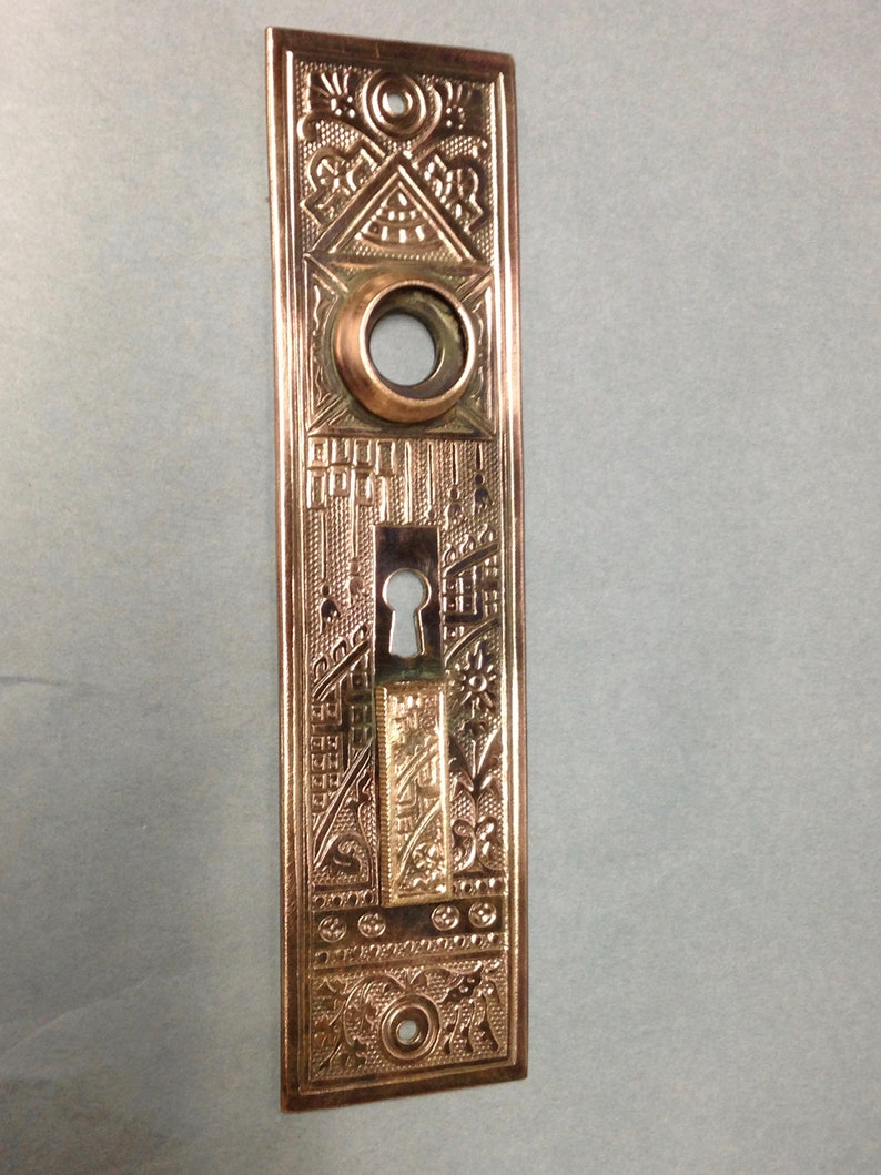 Antique Vintage Brass Ornate Victorian Door Knob Key Hole Lock Etsy