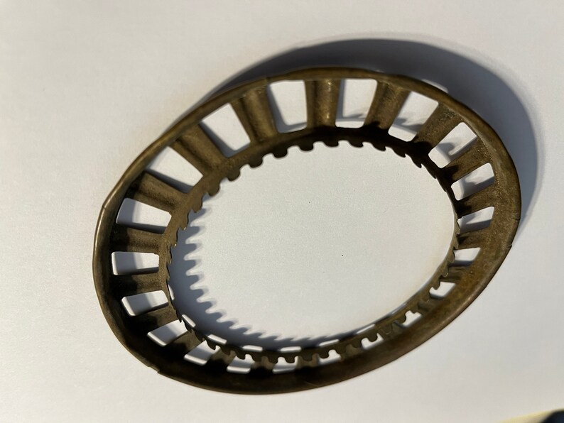 Antique Vintage Brass Gwtw Oil Lamp Ball Shade Holder Part Etsy