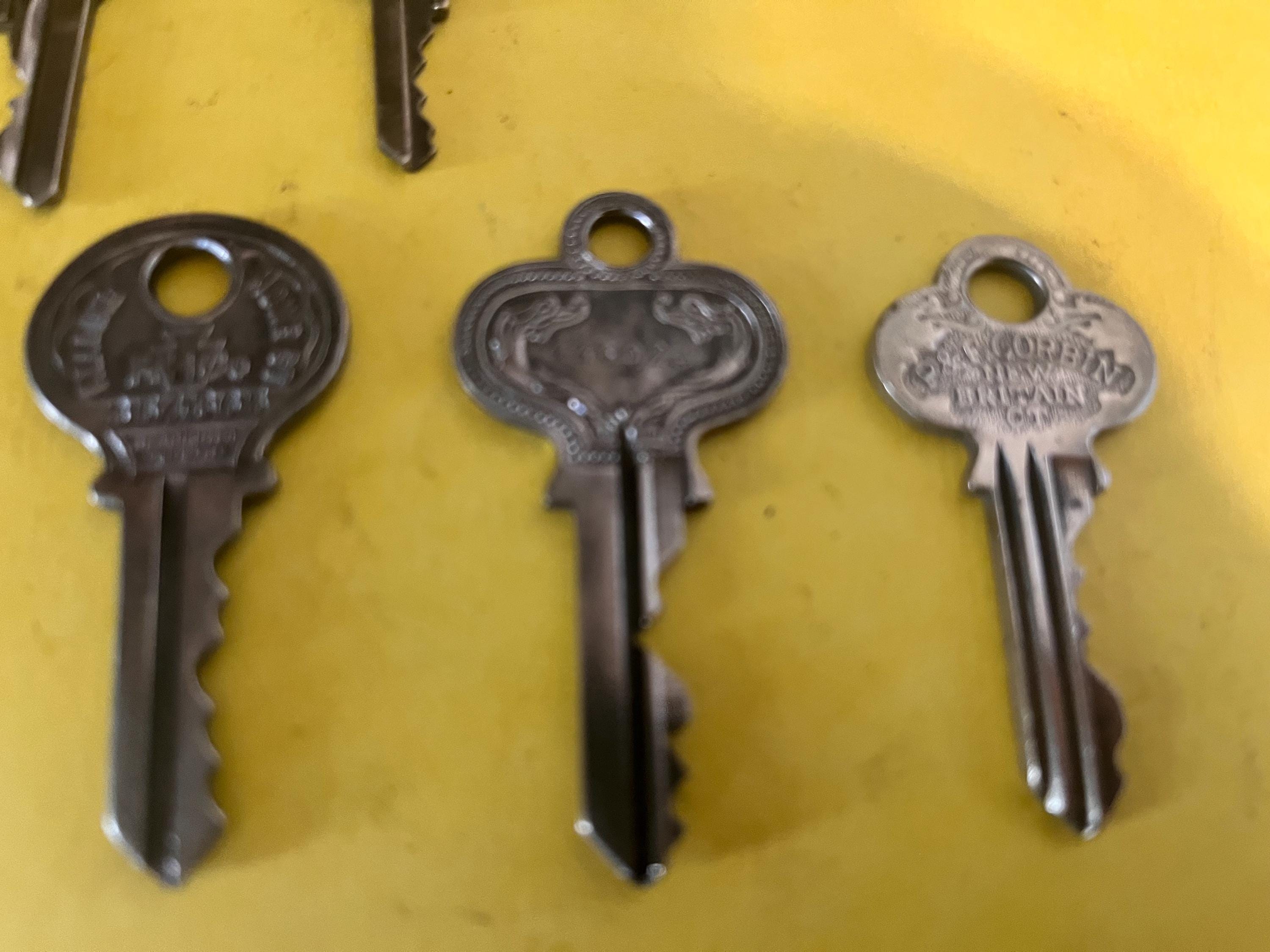 Antique Vintage Lot of 7 Old Fancy Door Lock Flat Keys - Etsy