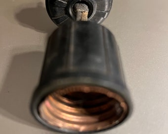 Antique vintage g.e. general electric plug in light socket lamp part