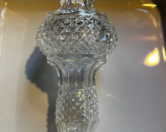 Antique vintage glass chandelier light fixture 5 3/4" neck spacer lamp part