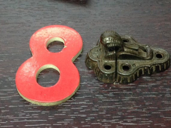 Antique Vintage Cast Iron Cabinet Door Latch Lock Repurpose Etsy
