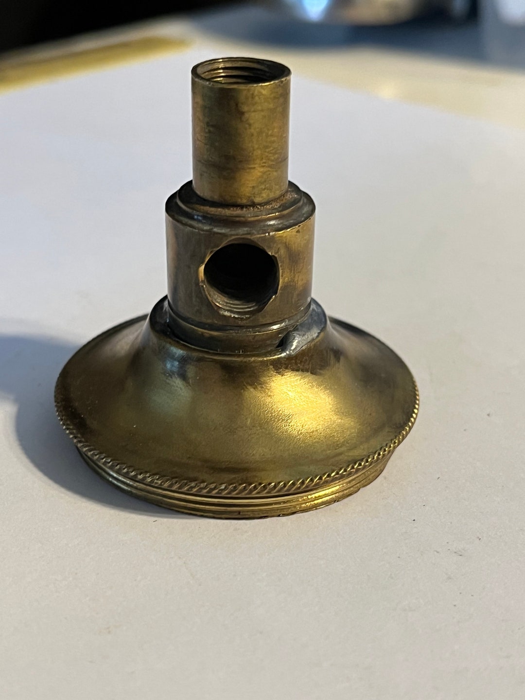 Antique Vintage Brass Lamp Part Light Part Etsy