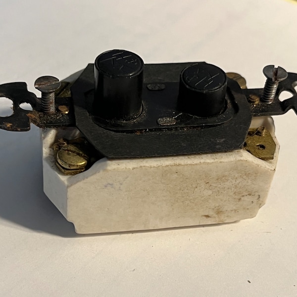 Antique Button Light Switch Etsy