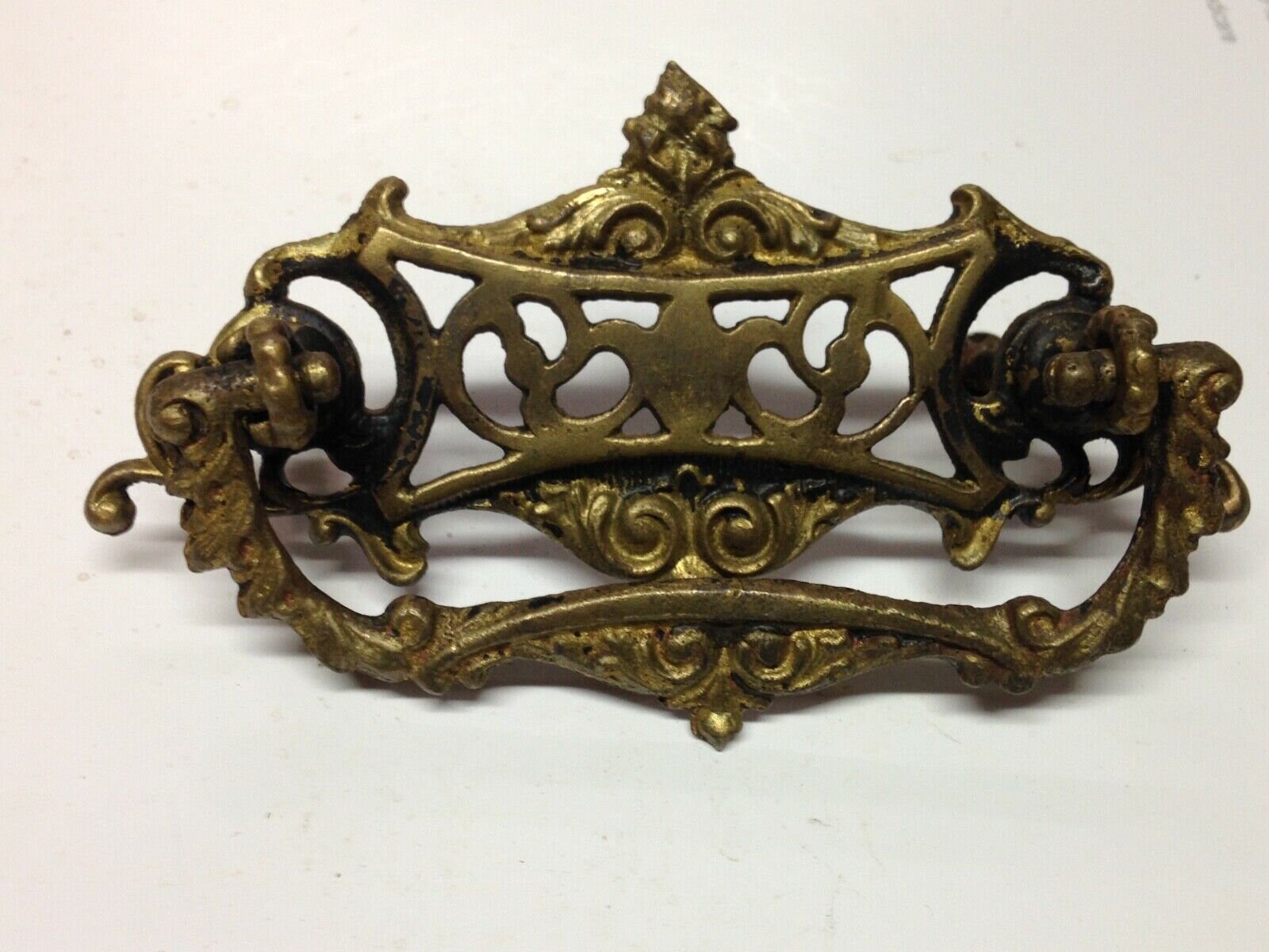 ANTIQUE VINTAGE VICTORIAN cast brass drawer pull part Etsy