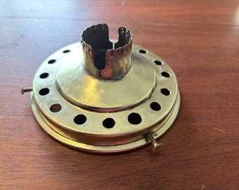 Antique vintage brass 4 1/4" dia. light shade holder lamp part