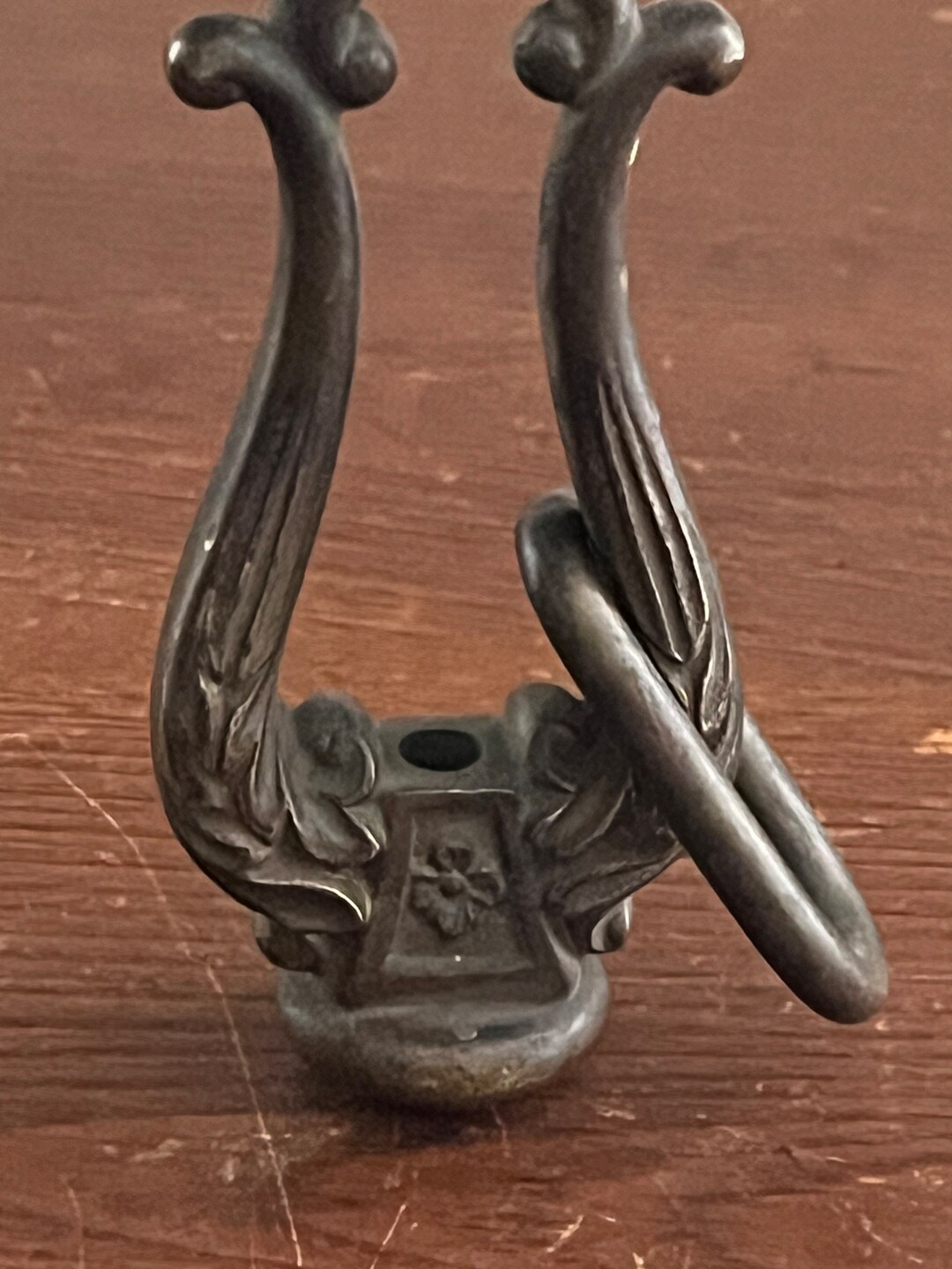 Antique Vintage Cast Brass 4 1/4 High Chandelier Light Fixture Finial