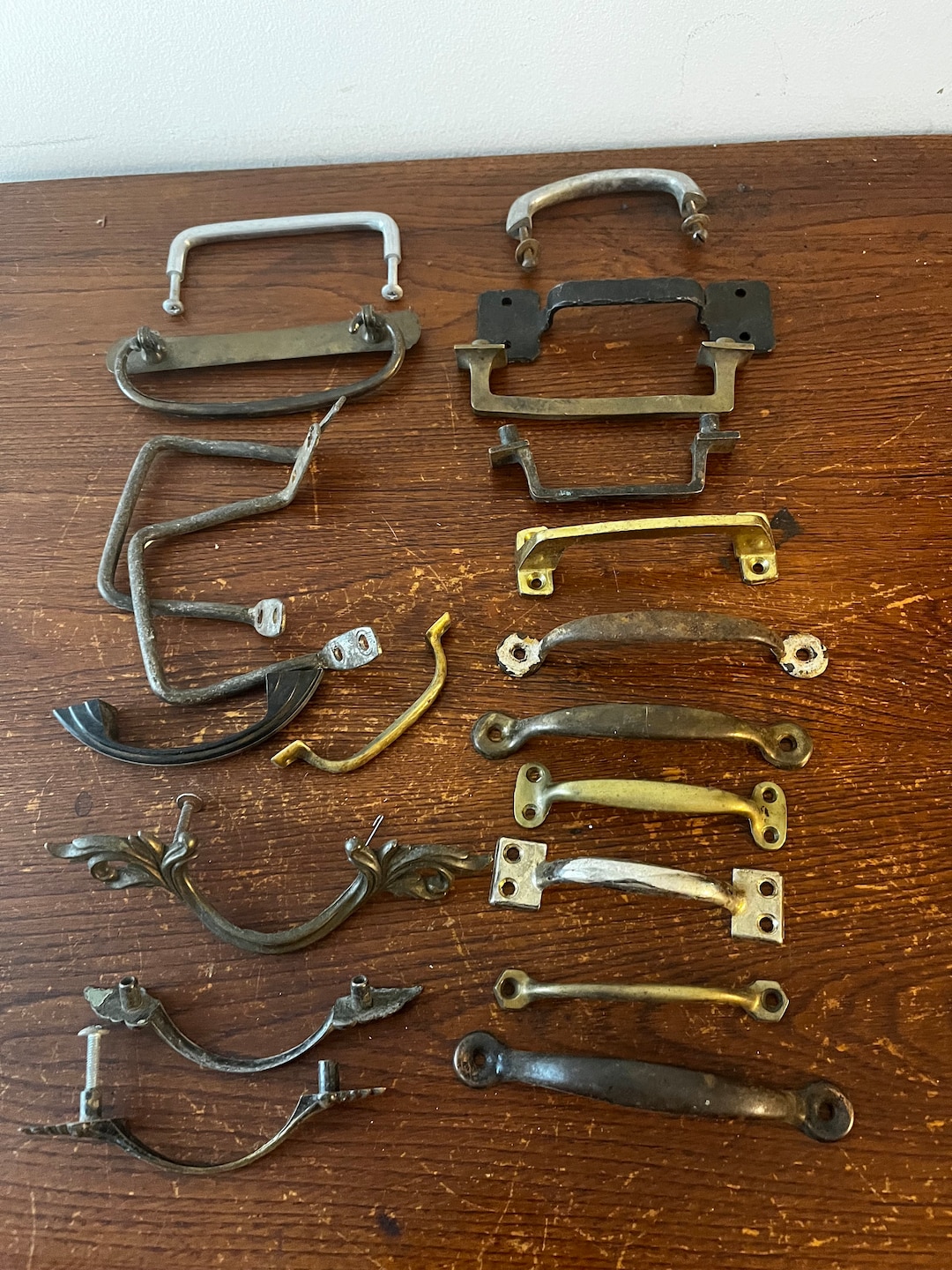 Antique Vintage Assorted Brass Furniture Pulls Handle Parts - Etsy