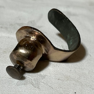 Antique Vintage bronze lamp clamp light steampunk part
