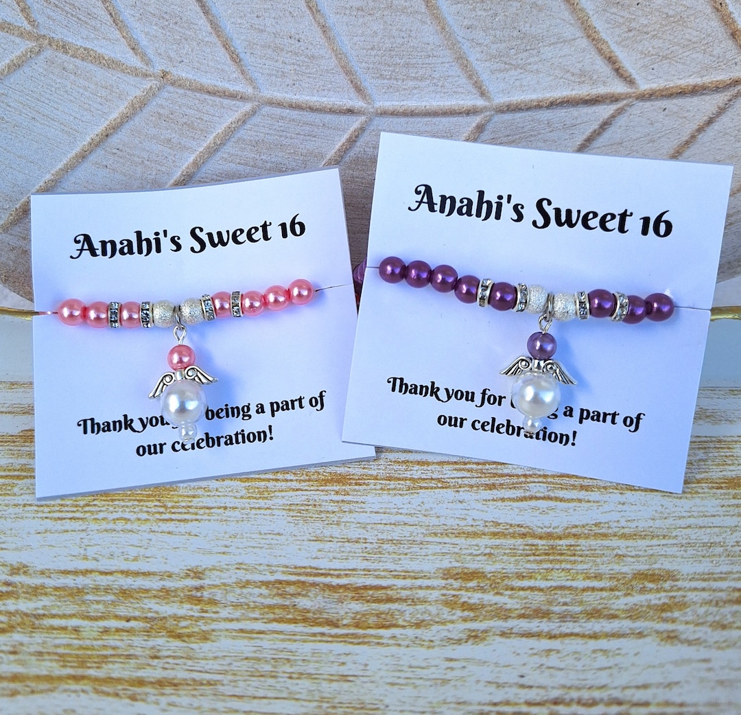 50 Quinceañera Pearl Bracelet Sweet 16 Favors Quinceanera Favors