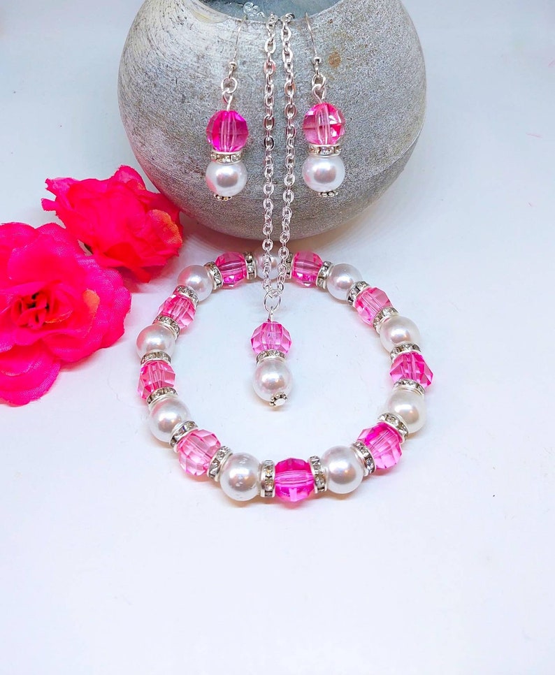 Purple Jewelry Set Bridesmaids Jewelry Summer Gift for Her Etsy