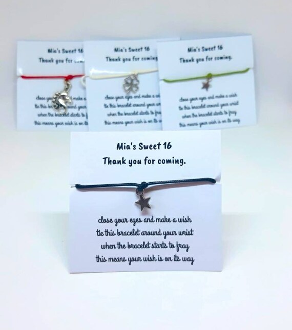 Wish bracelet shop poem printable