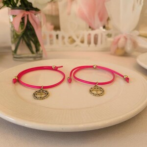 Roze suède kruisarmband gunsten: orthodoxe bruiloft, doop - bulk 50