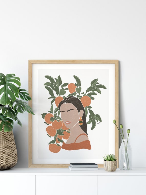 Boho Decor Boho Wall Art Boho Bedroom Decor Burnt Orange Etsy