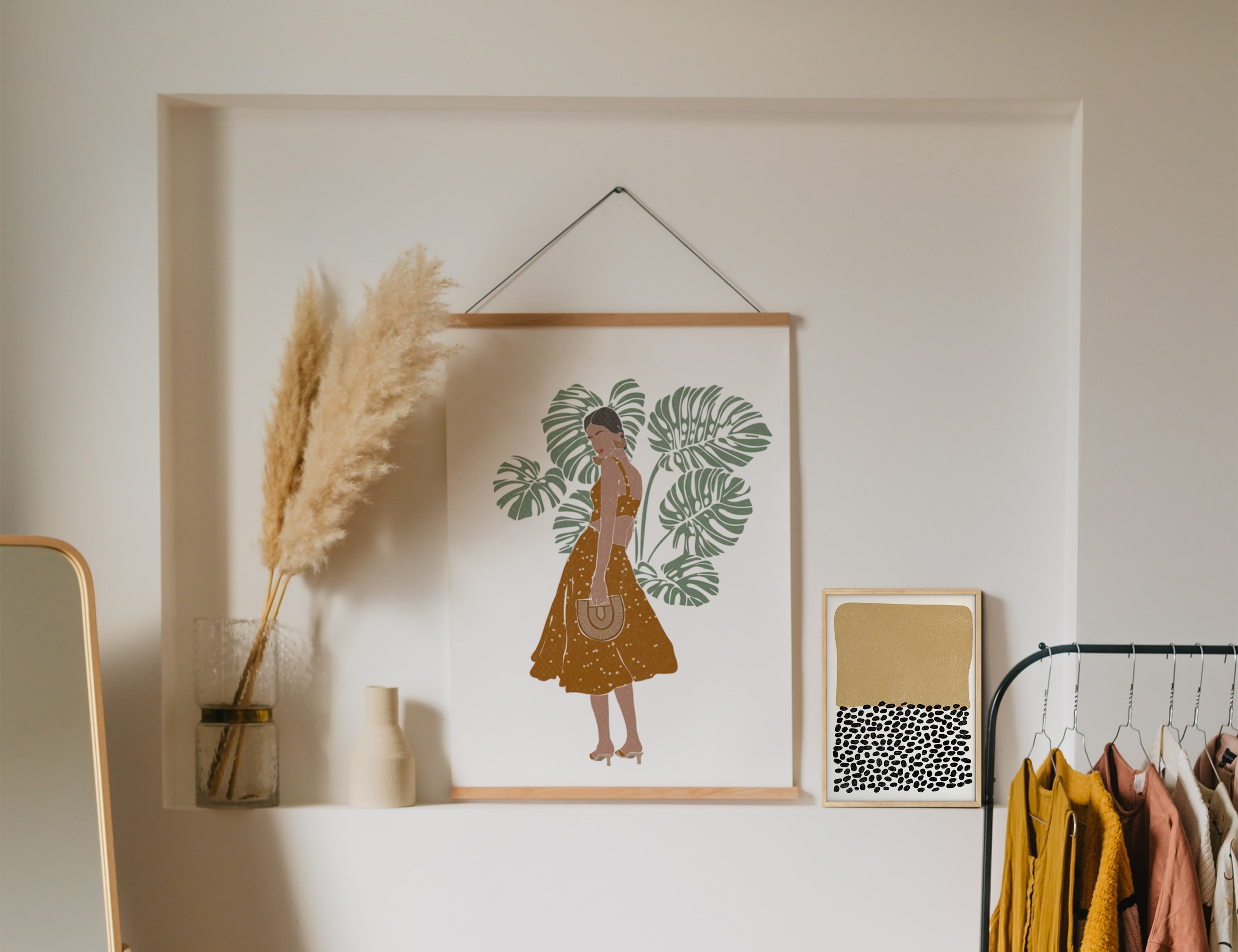 Boho Decor Set of 2 Prints Boho Wall Decor Bedroom Decor | Etsy