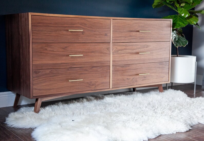 Owen 6 Drawer Mid Century Modern Dresser
