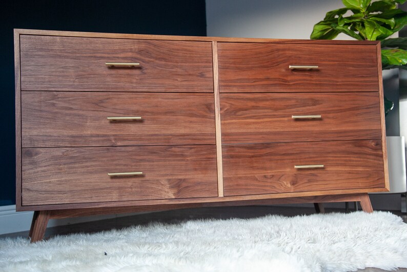 Owen 6 Drawer Mid Century Modern Dresser