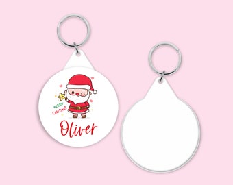 58mm Keyring Stocking filler, stocking stuffer, secret santa gift, christmas gift, Christmas stocking filler, small Christmas gift