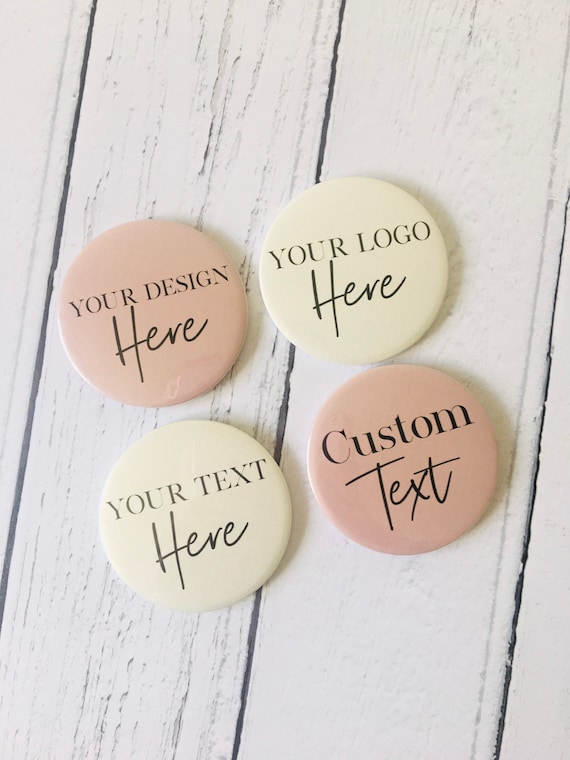 Custom Mirror Button Pins