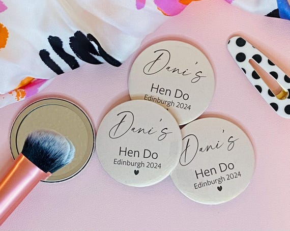 Hen party mirror favours, hen party favours, hen party bag favours