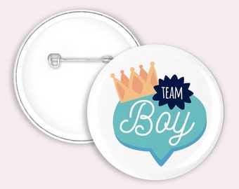 45mm badges, gender reveal badges, Baby Shower Favours, Baby shower gifts, baby shower badges, Boy or Girl