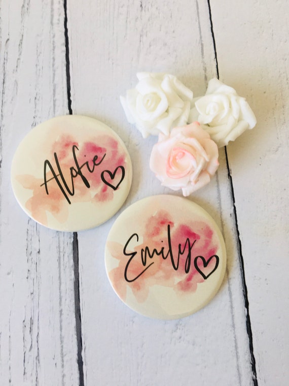 Wedding Favours, Wedding favour, personalised Mirrors, Wedding Guest gift, 58mm Pocket mirror