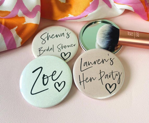 Hen party mirror favours, hen party favours, hen party bag favours