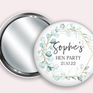 Hen party mirror favours, hen party favours, hen party bag favours