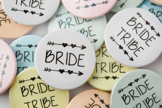 5,10,15,20x Hen party badges. Bride Tribe Badges 38mm.9 Bride Tribe & 1 Bride Badge. Hen do badge. Hen night badge. Team Bride. Bride Tribe