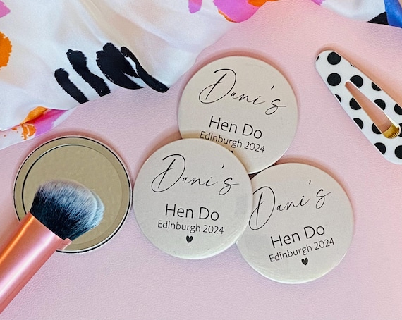 Hen party mirror favours, hen party favours, hen party bag favours