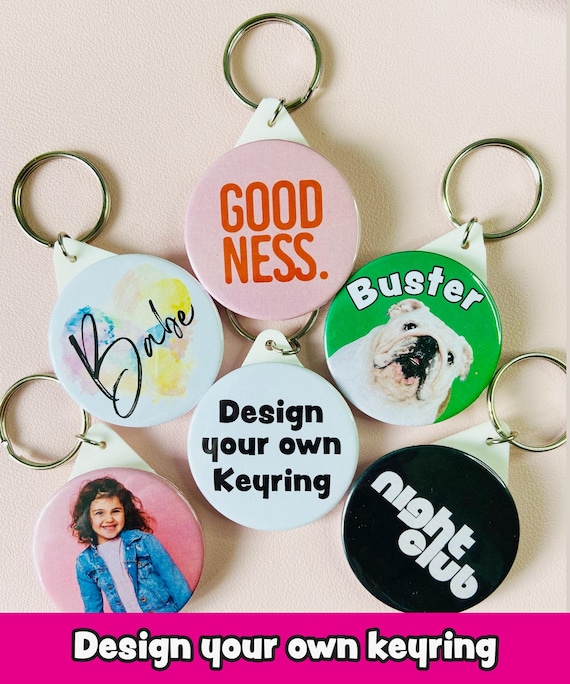 25mm MINI Keyring, Custom Keyring, design your own keyring, logo keyring, keyring, promotional keyring, wedding keyring,Business merchandise