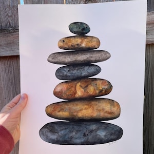 Petoskey Beach Day #2- original watercolor on paper