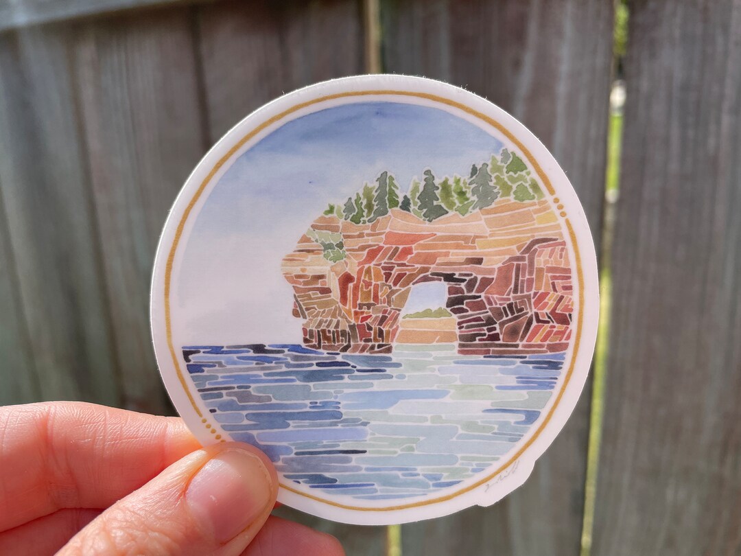 Pictured Rocks Michigan Sticker - Etsy