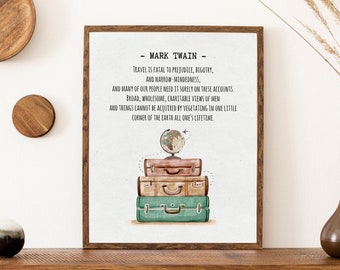 Details about   Mark Twain Inspirational Wall Art Print Motivational Quote Poster Decor Gift him 