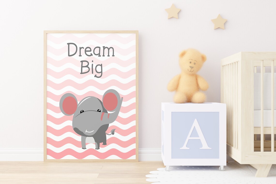 Girls Nursery Wall Art Prints Poster Home Decor Handmade Etsy