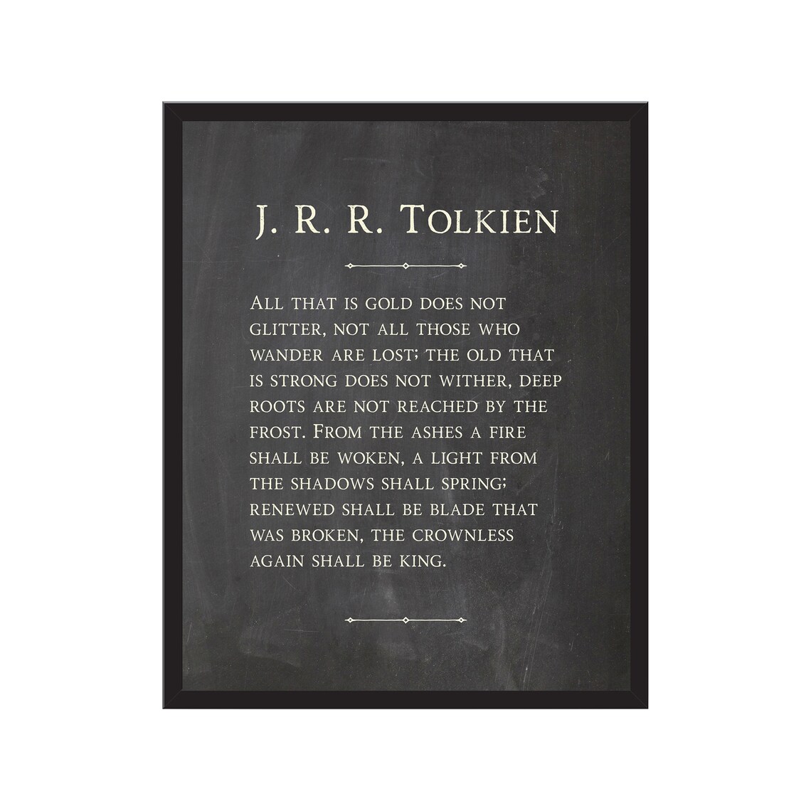 J.R.R. Tolkien All That Is Gold Is Not Glitter Vintage Etsy