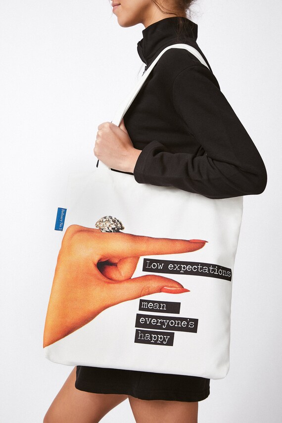 Funny Retro Tote Bag Vintage Sassy Bag Purse Retro Design Etsy