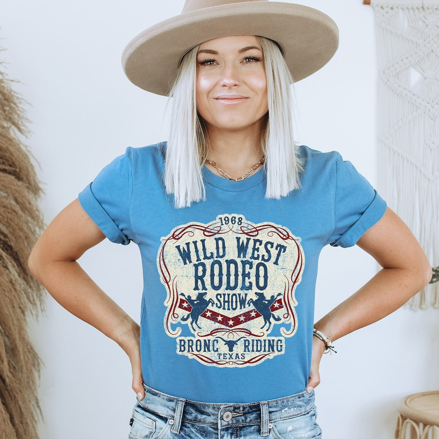 Wild West Rodeo Show Western Vintage T-shirt Fashion Shirt - Etsy