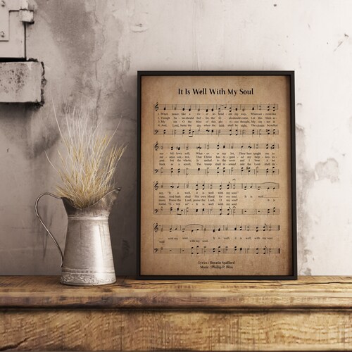 AMAZING GRACE Hymn Wall Art Christian Home Decor Vintage Etsy