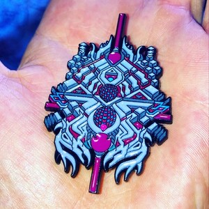 Sacred Solutions Enamel Pin by Cole Hazard