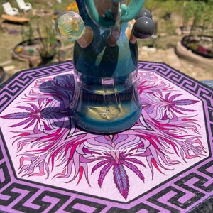Canna Creation Display Coaster-purple version
