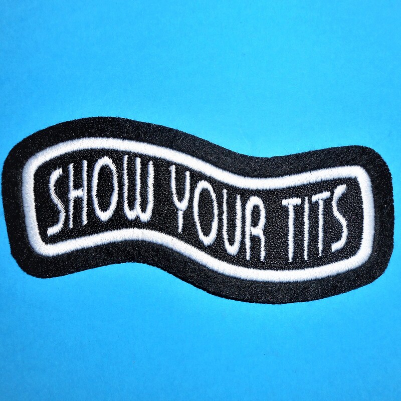 Embroidered Tits Pin Etsy