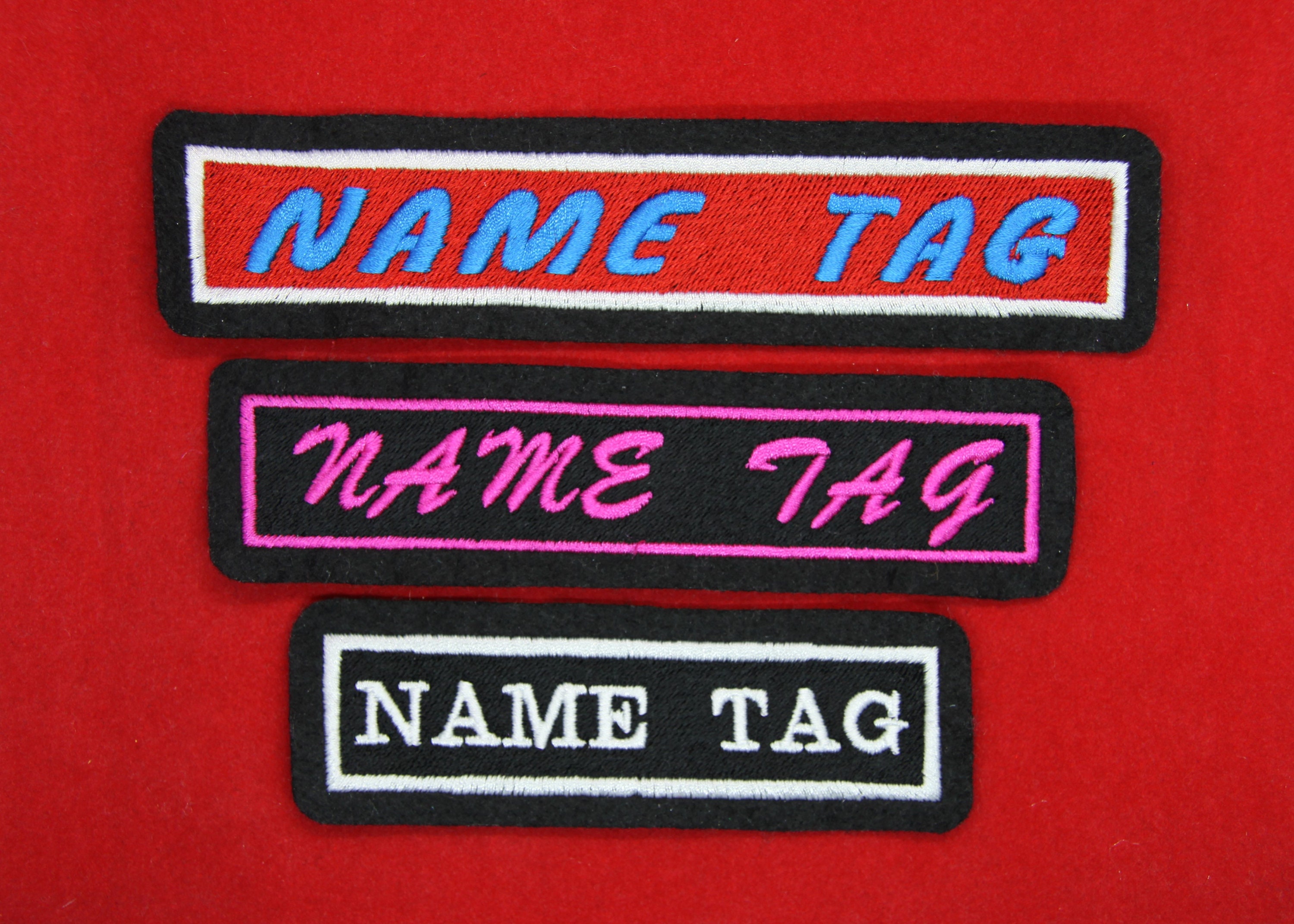 1 by 4 Name Patch Personalized Patch Custom Patch Embroidered