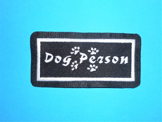Dog Harness Patch Embroidered Fun Patch LARGE Black Patch Suitable