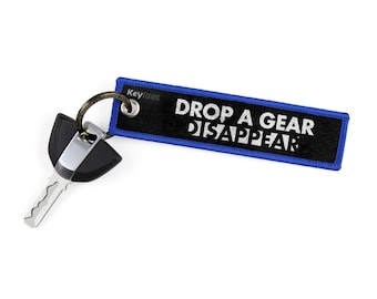 Drop A Gear & Disappear Key Tags by KeyTails Bmw S1000 rr Ducati Ktm gsxr cbr Ninja Yamaha Honda Kawasaki Suzuki Motorcycle Keyring Keychain